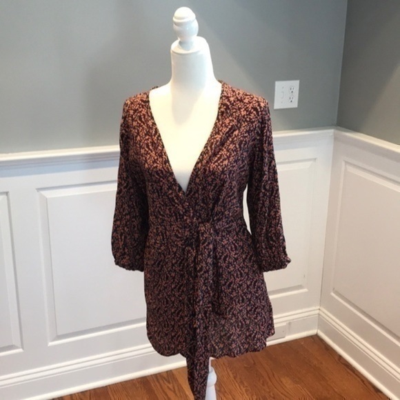 NWT Free People Clara Front- Tie Tunic - Picture 3 of 7